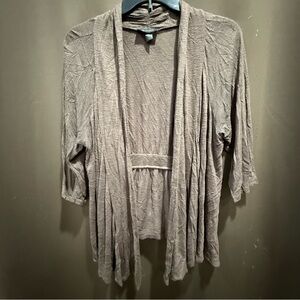 AB Studio Taupe Women's Cardigan Size Medium